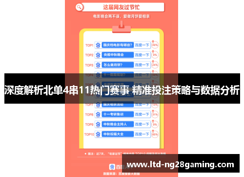 深度解析北单4串11热门赛事 精准投注策略与数据分析