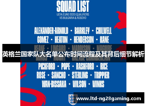 英格兰国家队大名单公布时间流程及其背后细节解析 英格兰国家队大名单公布时间流程及其背后细节解析